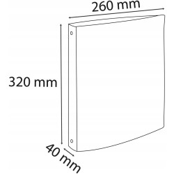 Outlet Segregator Exacompta 51981E 4-ringowy 30mm A4 z recyklingu