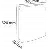 Outlet Segregator Exacompta 51981E 4-ringowy 30mm A4 z recyklingu