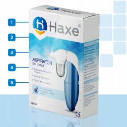 Aspirator do nosa BEZ POJEMNICZKA elektryczny Haxe NS1 dla niemowląt OPIS