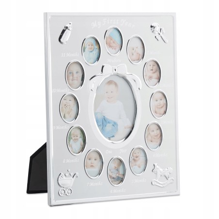 Outlet Ramka na wiele zdjęć 13 Relaxdays 29 x 24 cm imitacja srebra