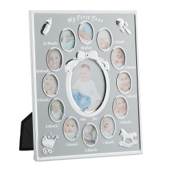 Outlet Ramka na wiele zdjęć 13 Relaxdays 29 x 24 cm imitacja srebra