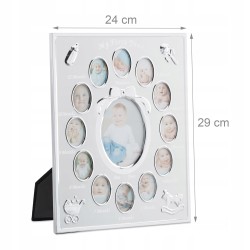Outlet Ramka na wiele zdjęć 13 Relaxdays 29 x 24 cm imitacja srebra