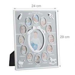 Outlet Ramka na wiele zdjęć 13 Relaxdays 29 x 24 cm imitacja srebra