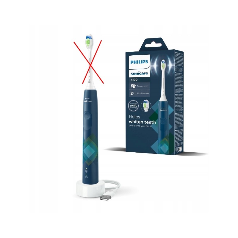 Outlet Szczoteczka soniczna Philips Sonicare seria 4100 granatowa HX3689/42