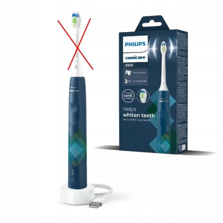 Outlet Szczoteczka soniczna Philips Sonicare seria 4100 granatowa HX3689/42