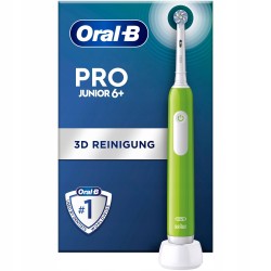 Outlet Szczoteczka Oral-B PRO Junior 6+ zielona timer kontrola nacisku