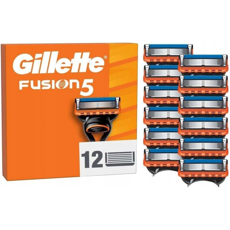 Gillette Fusion5 ostrza do golenia dla mężczyzn Gillette 12 ostrzy
