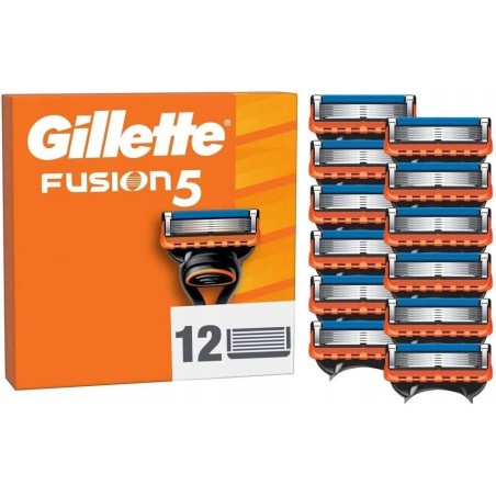 Gillette Fusion5 ostrza do golenia dla mężczyzn Gillette 12 ostrzy