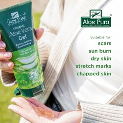 Aloe Pura Żel Aloesowy Bio 200ml Naturalny Kojący i Chłodzący