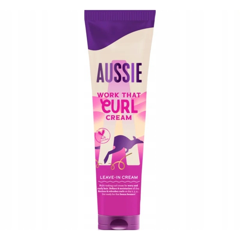Aussie Bouncy Curls Work That Curl krem bez spłukiwania do włosów kręconych