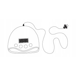 Outlet Lampa LED UV MOCNA 48W do żeli hybryd lakierów LALILL 4 tryby biały
