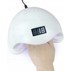 Outlet Lampa LED UV MOCNA 48W do żeli hybryd lakierów LALILL 4 tryby biały