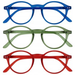 Outlet OPULIZE REY Okulary do czytania +1.50, zestaw 3 szt. wielokolorowy