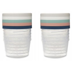 THERMOBABY pojemniki na żywność dla niemowląt 10 szt 250 ml z pokrywkami