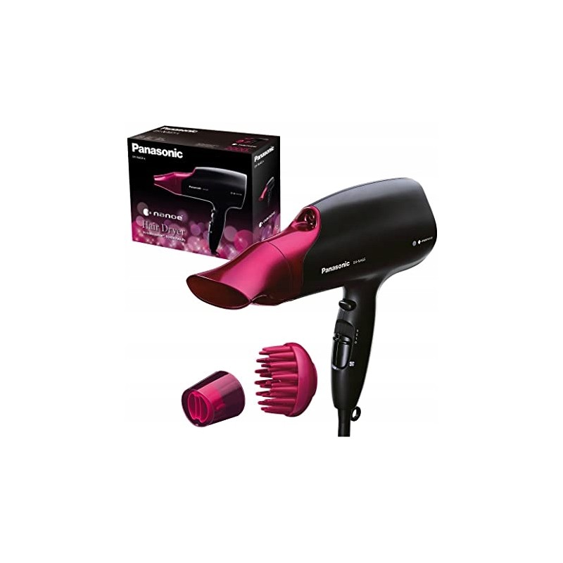 Outlet Suszarka do włosów Panasonic EH-NA65 2000W z nanoe różowo czarny
