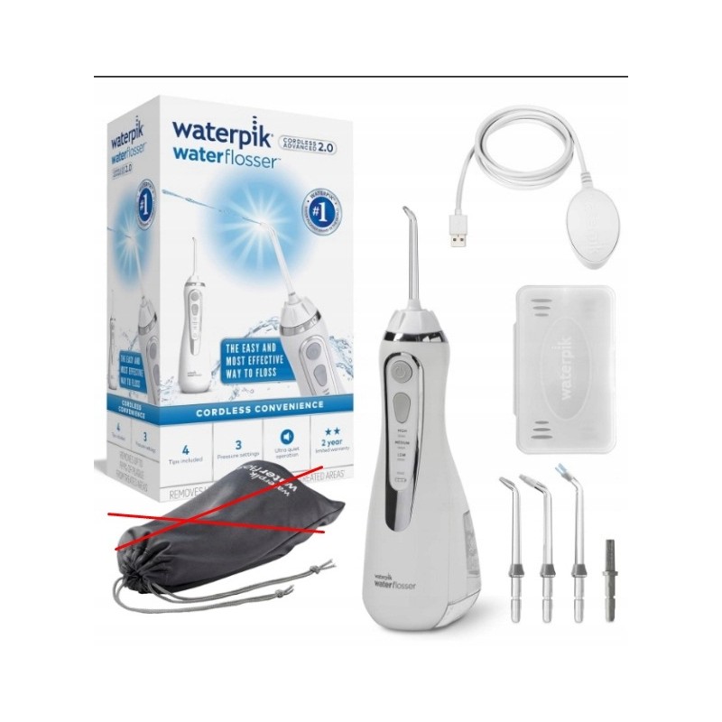 Outlet Waterpik WP-580EU irygator bezprzewodowy 207 ml 3 tryby biały