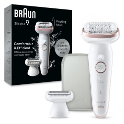Outlet Braun Silk-épil 9 depilator dla kobiet z obrotową głowicą 9-030,