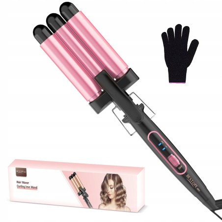 Outlet BESTOPE PRO MD-J501 lokówka potrójna do włosów 3 wałki 22 mm lekka