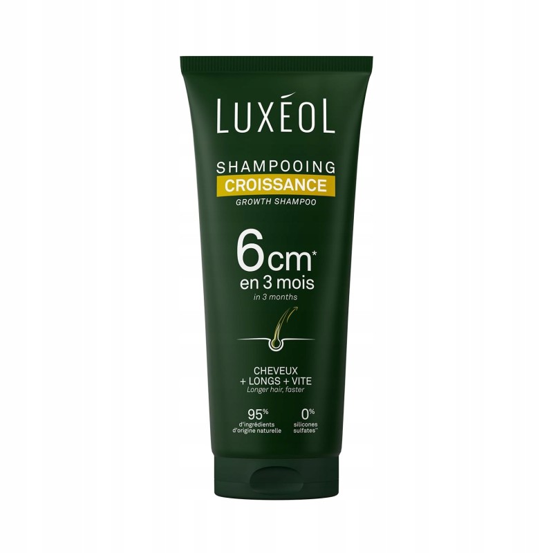 Luxeol Szampon Przyspieszający Wzrost Włosów 200ml - 6cm w 3 miesiące