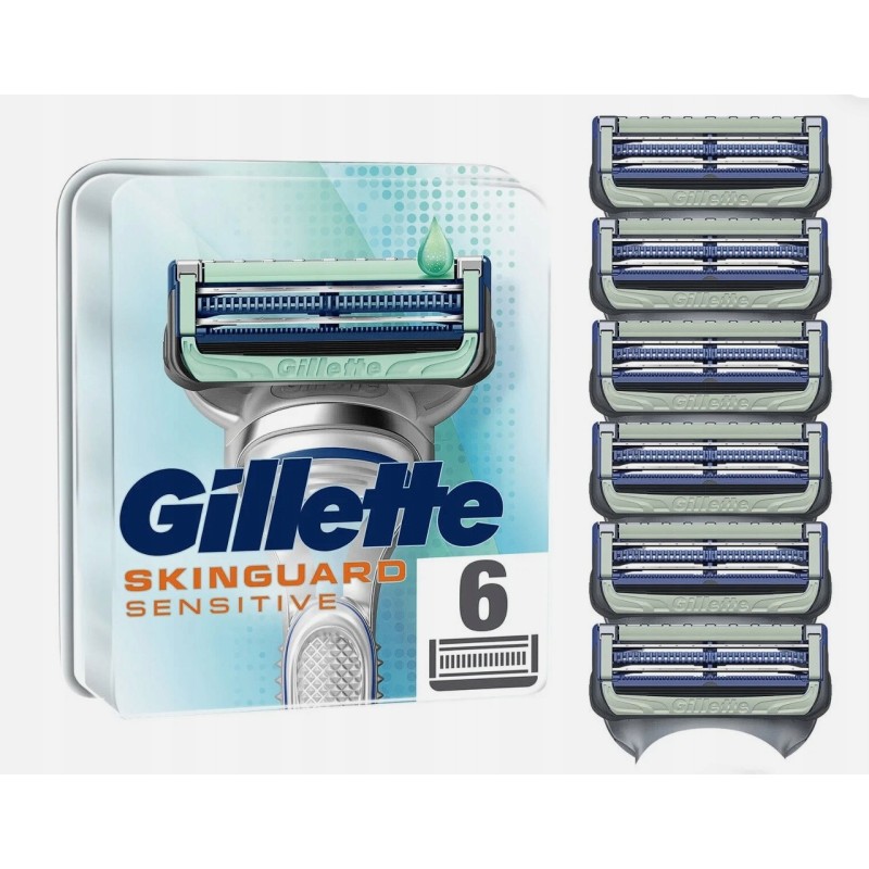 Wkłady do maszynki Gillette Skinguard Sensitive 6 sztuk