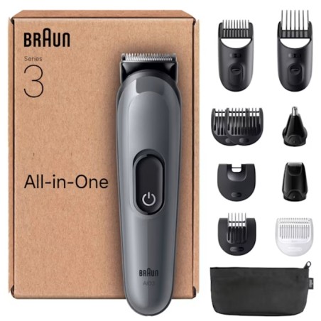 Outlet Braun AIO3565 zestaw trymer wielofunkcyjny 11w1 14 ustawień 50 min
