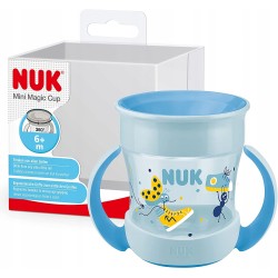 NUK Mini Magic Cup Niekapek 360 Anti-Spill Od 6m+ Uchwyty BPA Free