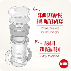 NUK Mini Magic Cup Niekapek 360 Anti-Spill Od 6m+ Uchwyty BPA Free