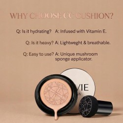 Krem CC Podkład Cushion Grzybek 30ml z Kwasem Hialuronowym i Witaminą E
