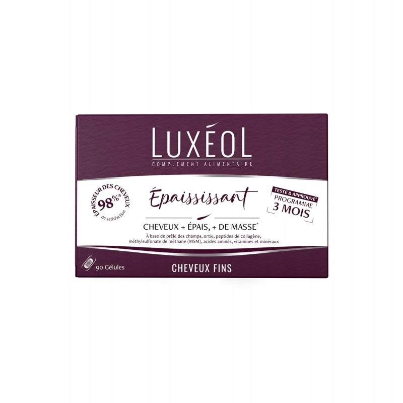 Luxeol Epaississant Suplement na Pogrubienie Włosów 90 Tabletek