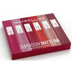 MAYBELLINE SUPERSTAY MATTE INK ZESTAW POMADEK DO UST 6szt 5C63