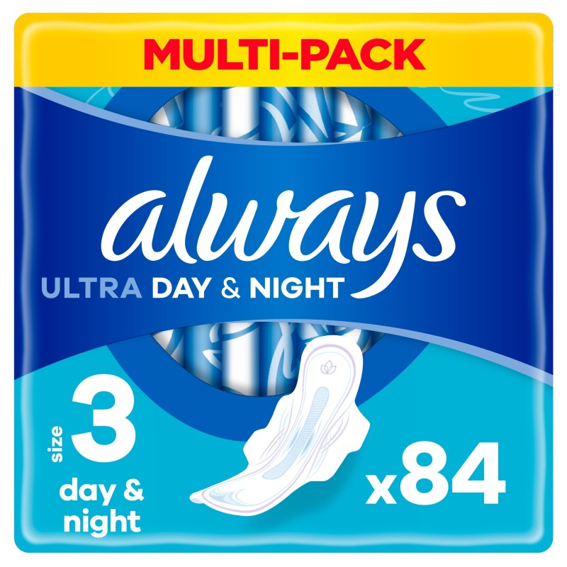 Always Ultra Day & Night (R3) Ze Skrzydełkami Podpaski Zestaw 3x28
