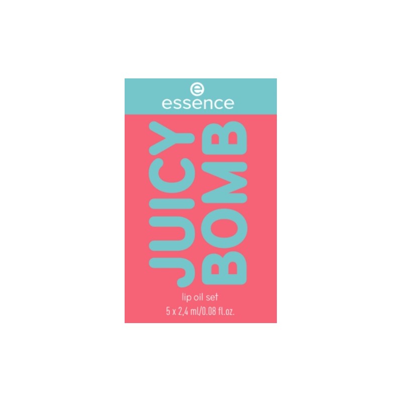 Essence JUICY BOMB Zestaw 5 Owocowych Odcieni do Błyszczących Ust