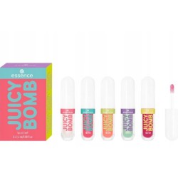 Essence JUICY BOMB Zestaw 5 Owocowych Odcieni do Błyszczących Ust