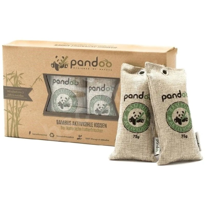 Outlet Pandoo Naturalny Bambusowy Oczyszczacz Powietrza z Węglem Aktywnym