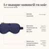 Emily's Pillow Maska Na Oczy 100% Jedwab Morwowy 19 Momme Granatowa