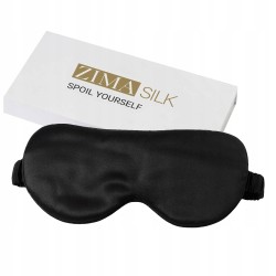 Emily's Pillow Maska Na Oczy 100% Jedwab Morwowy 19 Momme Granatowa