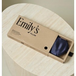 Emily's Pillow Maska Na Oczy 100% Jedwab Morwowy 19 Momme Granatowa