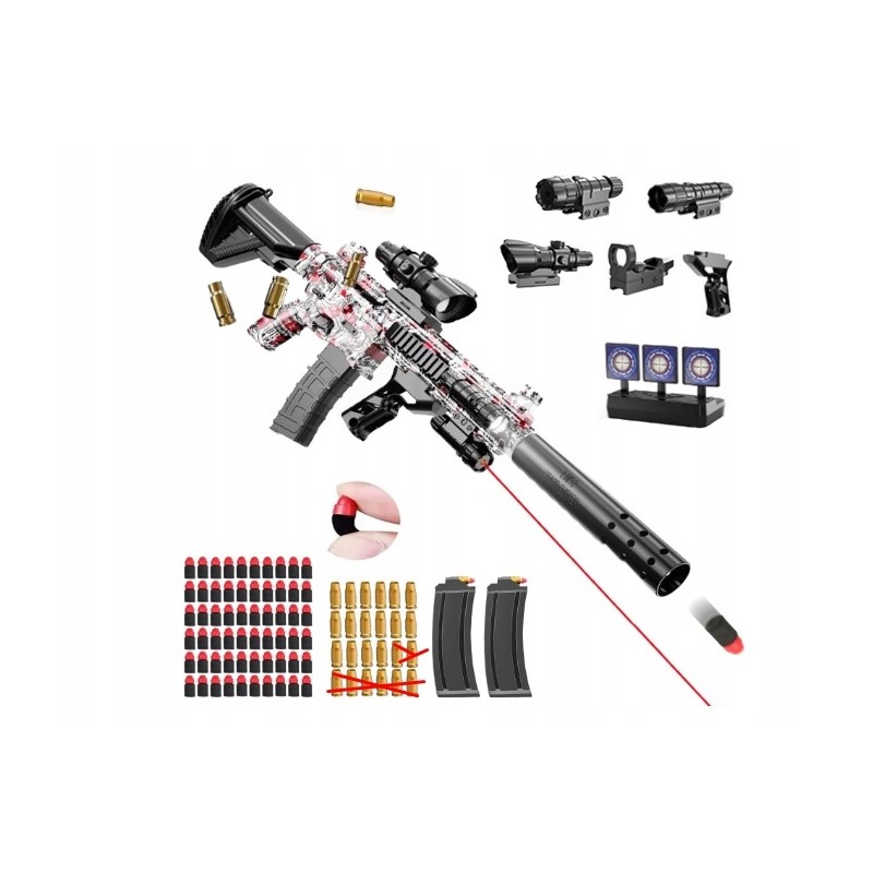 Outlet YeahBoom M416 pistolet na piankowe pociski EVA magazynek wytrzymały