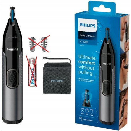 Outlet Philips NT3650/16 trymer do nosa uszu wodoszczelny 5mm bateryjne