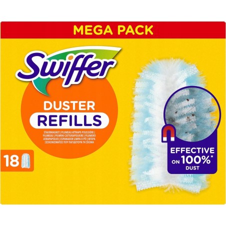 Wkłady zapas do miotełki Swiffer Duster 18 sztuk działa jak magnes XXL