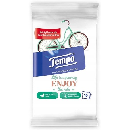 Nawilżany papier toaletowy podręczny wilgotny zapachowy Tempo 10 szt.