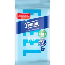 Nawilżany papier toaletowy podręczny wilgotny zapachowy Tempo 10 szt.