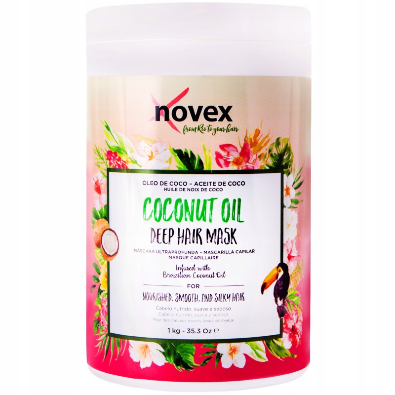 Novex Coconut Oil Maska Odżywcza Odżywienie i jedwabistość włosy suche 1 Kg