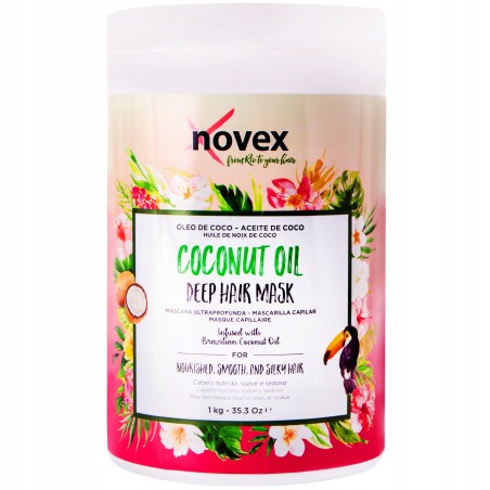 Novex Coconut Oil Maska Odżywcza Odżywienie i jedwabistość włosy suche 1 Kg
