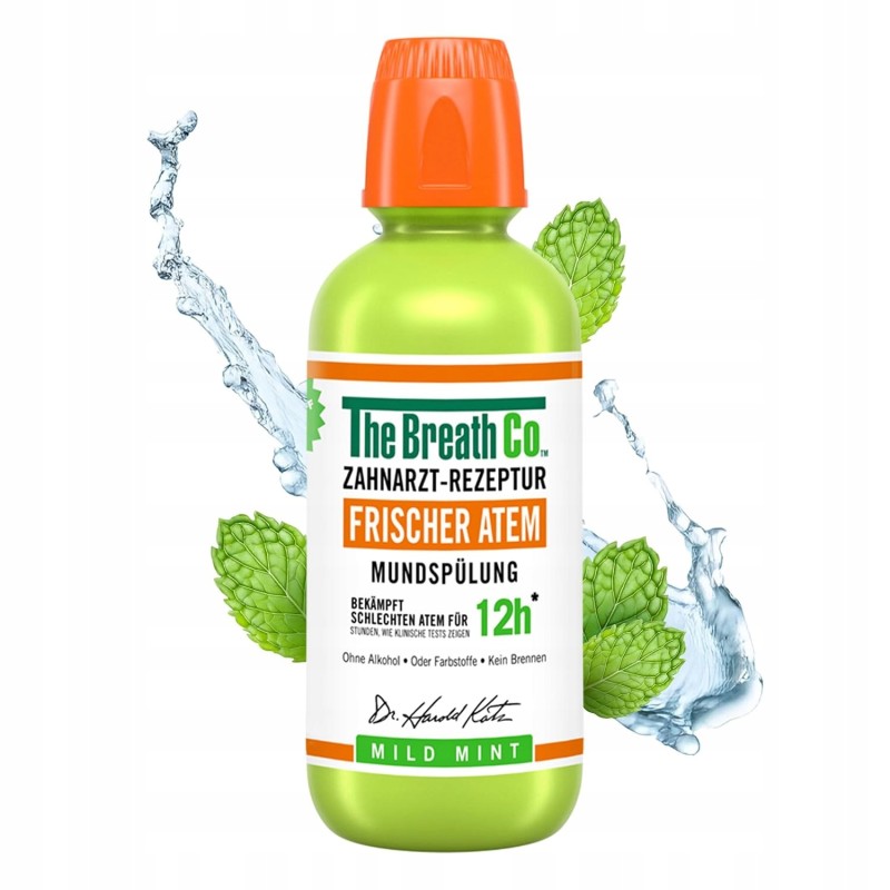 The Breath Co. Płyn do płukania ust 500ml Antybakteryjny Mięta
