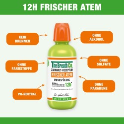 The Breath Co. Płyn do płukania ust 500ml Antybakteryjny Mięta
