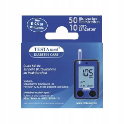 Paski testowe TestaMed GlucoCheck Advance 50 szt. + 10 lancetów