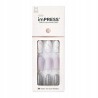 Kiss ImPRESS paznokcie samoprzylepne KIMM03C x30 M SREBNY/BIAŁY MARMUR