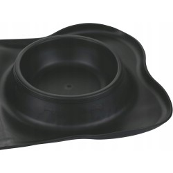 Outlet Zestaw 2 misek metalowe dla psa kota 2x400 ml mata antypoślizgowa