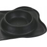 Outlet Zestaw 2 misek metalowe dla psa kota 2x400 ml mata antypoślizgowa